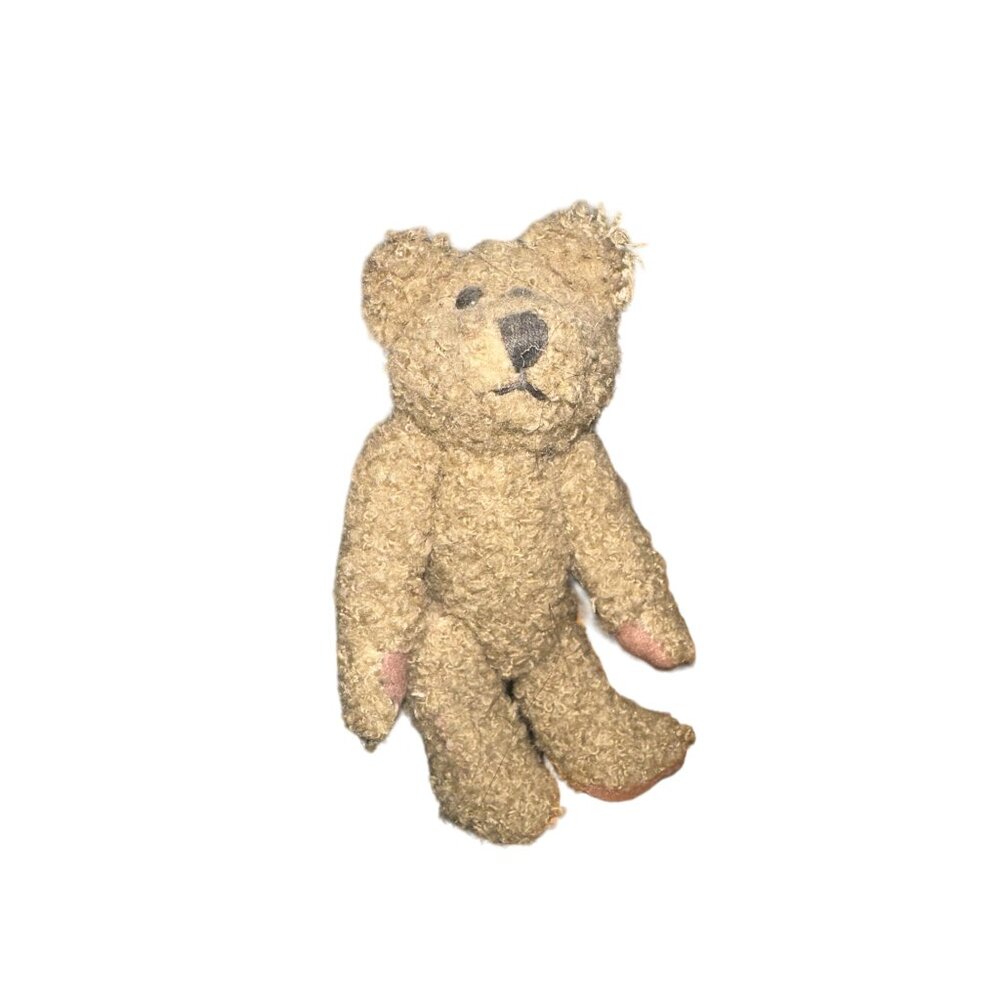 Tender Heart Treasures Ltd Miniature Plush Teddy Bear Tan Jointed Sherpa Toy